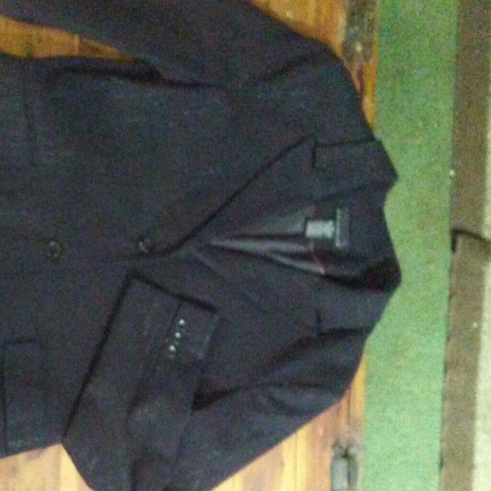 Blazer with silver pinstripes
